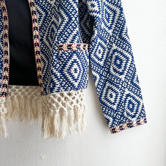 REVOLVE x Tularosa Santa Fe Fringe Jacket in Diamondback Multi - Picture 7 of 11